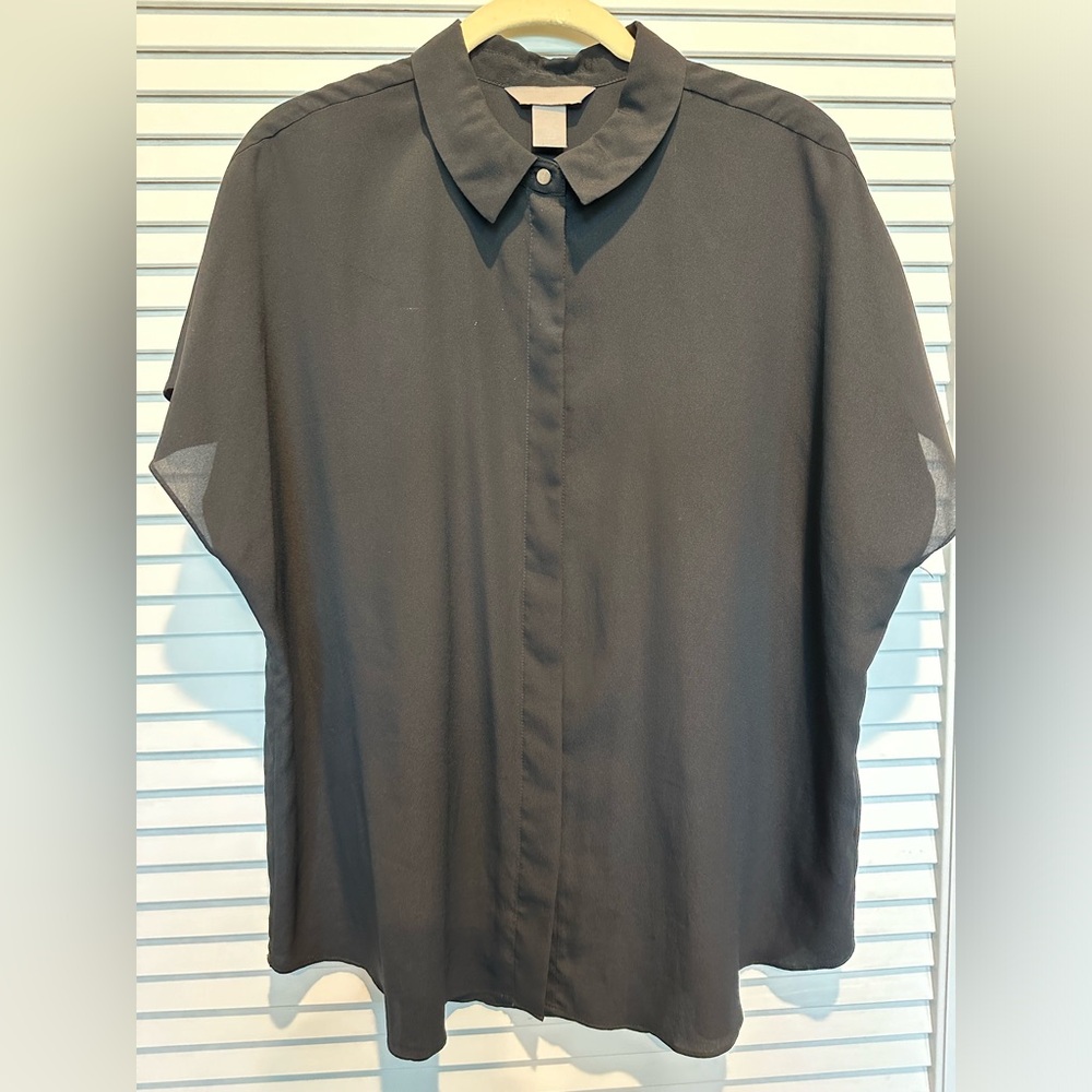 H&M Flowy sheer blouse